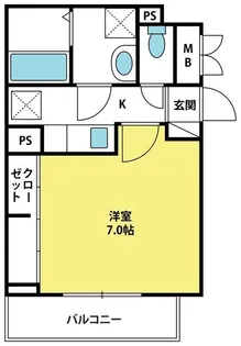 ベル アルカンシエル・S【3階】の間取り