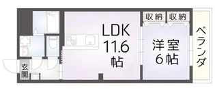 シャルレ7番館【5階】の間取り