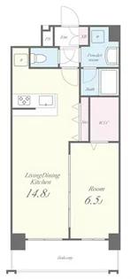 ベレッツァ文京【4階】の間取り