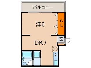 東建芦屋マンション【3階】の間取り