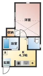 B‘collect衣笠【2階】の間取り