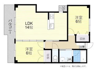 ステイブル明野【5階】の間取り