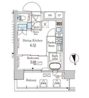 パークアクシス柏【5階】の間取り