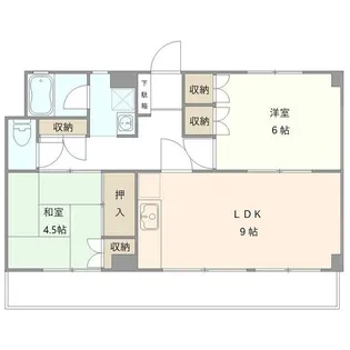 グランコート天王台【4階】の間取り