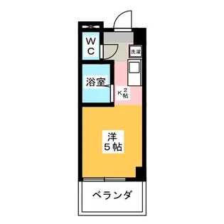 コーポコーエイ日ノ出II【1階】の間取り