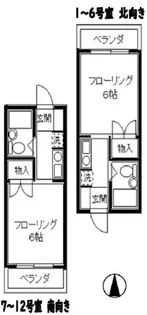 ゼルコピア府中【3階】の間取り
