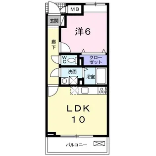 セレンディピティ プレシャス【2階】の間取り