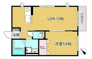 クレールI【2階】の間取り