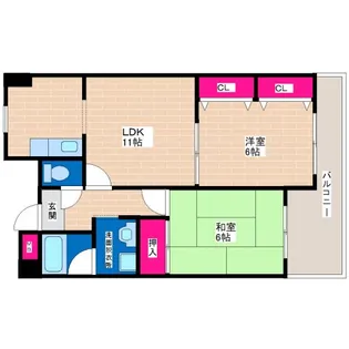 エスペランサ41【8階】の間取り