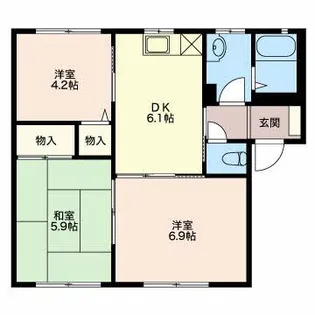 ガーデンプレイスRINO II【1階】の間取り