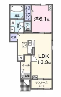Cocoru【1階】の間取り