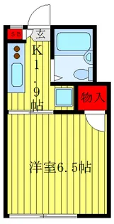 コーポ卯月苑【1階】の間取り