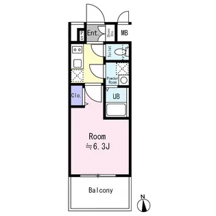 エスリード大阪イーストエッジ【2階】の間取り