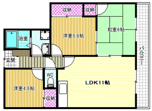 メゾンアザレア【2階】の間取り