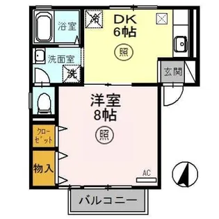 カーサ・プリート【1階】の間取り