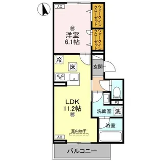 D s阿保【1階】の間取り