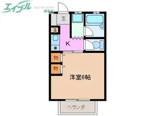 ムーニー野田【1階】の間取り
