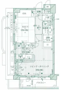 パークサイドリックス中延【10階】の間取り