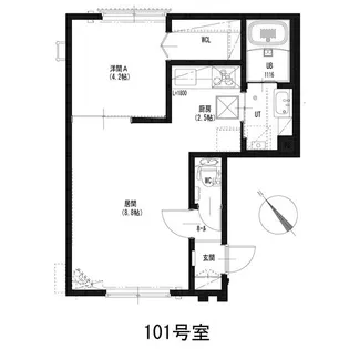 ルミエール Parco【1階】の間取り