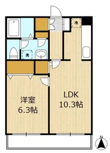 パレティア壱番館【2階】の間取り
