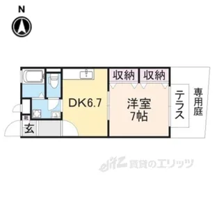 サニーハウスタムラ【1階】の間取り