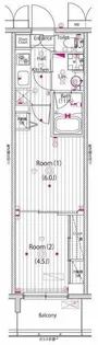 ガーラ横濱関内グランドステージ【8階】の間取り