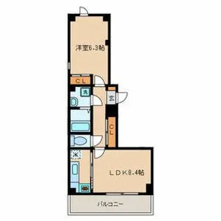 YCY【4階】の間取り