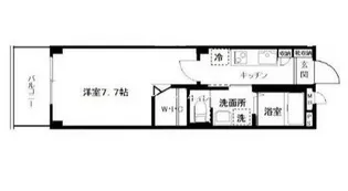 ハーモニーコート月島【3階】の間取り