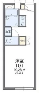 レオパレス南田園【1階】の間取り