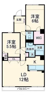 セレーノ大宮E棟【1階】の間取り
