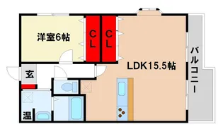 ルネスエテルナ【4階】の間取り