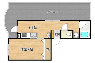鹿島ビル【4階】の間取り