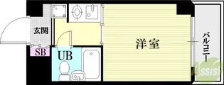 ライオンズマンション三宮【5階】の間取り