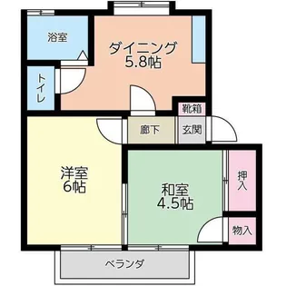 コーポFK【2階】の間取り