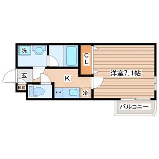 ヴュ・パノラマ【2階】の間取り