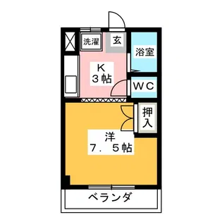 リアナ岐阜弐番館【4階】の間取り
