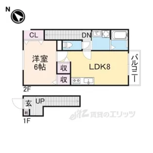 ソレジオ武村5S【1階】の間取り
