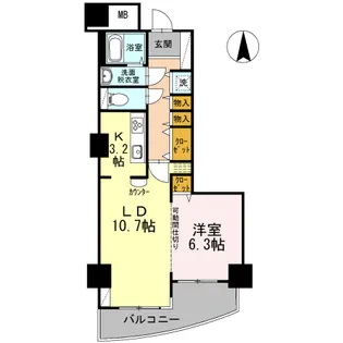 品川シーサイドビュータワーII【8階】の間取り