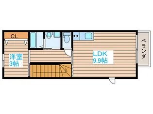 グランディオ北仙台II【2階】の間取り
