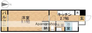 TKマンション中央I【4階】の間取り