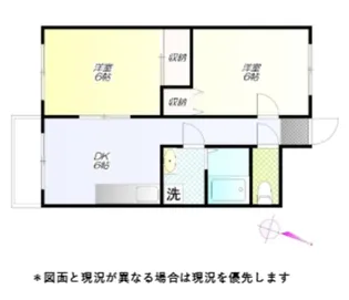 メゾンクレール【5階】の間取り
