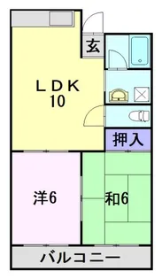 コーポ・サン【2階】の間取り