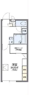 レオパレスサンライズビューB【2階】の間取り