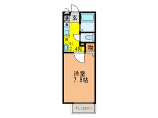 リバ-ハイツIIの間取り
