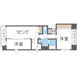 ルラシオン北9条通【5階】の間取り
