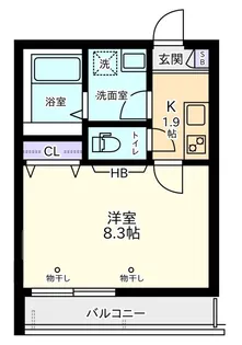 ヘーベル芦花公園【2階】の間取り