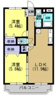 Y&Mウエスト【1階】の間取り