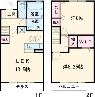 花水木 D棟の間取り