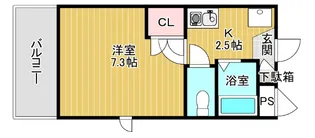 メゾン・ドュミール【1階】の間取り