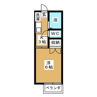 プレジール鏑木【1階】の間取り